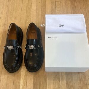 TOGA VIRILIS - leather loafers. New with box